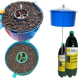 Kit 2 Armadilhas Papa Mosca 2 Atrativo Natural Papa Mosca, Pega Mosca, Captura de Moscas