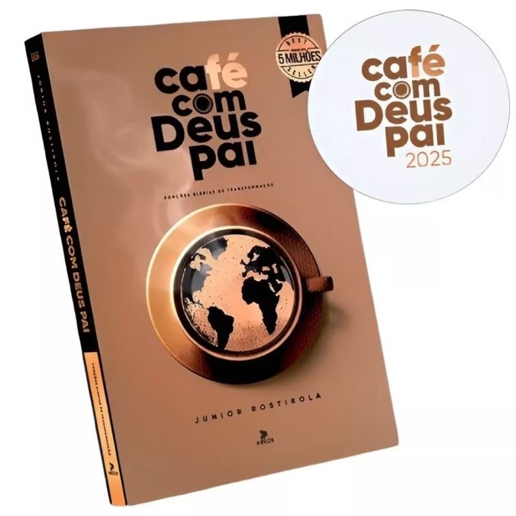 Livro Café com Deus Pai 2025 + Marcador personalizado | Shopee Brasil