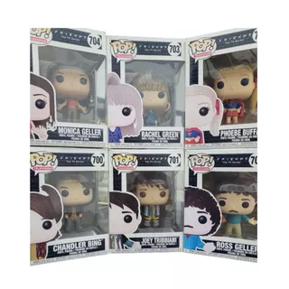 Coleção 6 Funko Pop Friends Monina Phoebe Rachel Ross Chandle Joey