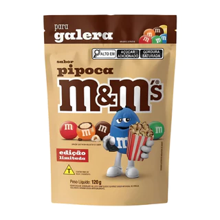 M&m's Confeito De Chocolate Pipoca 120g M&m Edição Limitada