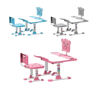 Conjunto Mesa e Cadeira Kids Infantil 3 a 14 Anos com Ajuste de Altura de Desenhar Estudar Brincar - Elg