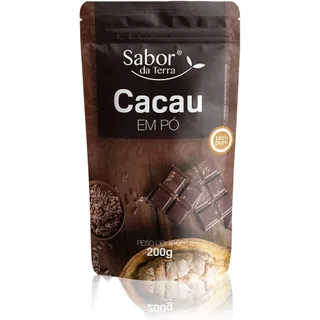 Cacau em Pó Sabor da Terra 200g em Oferta na Shopee
