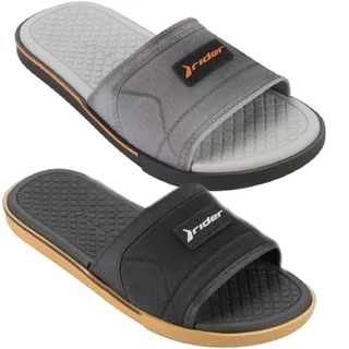 Chinelo Slide Preto Spin Rider 11795 Original com NF Masculino Promoção Lançamento Confortável Moda