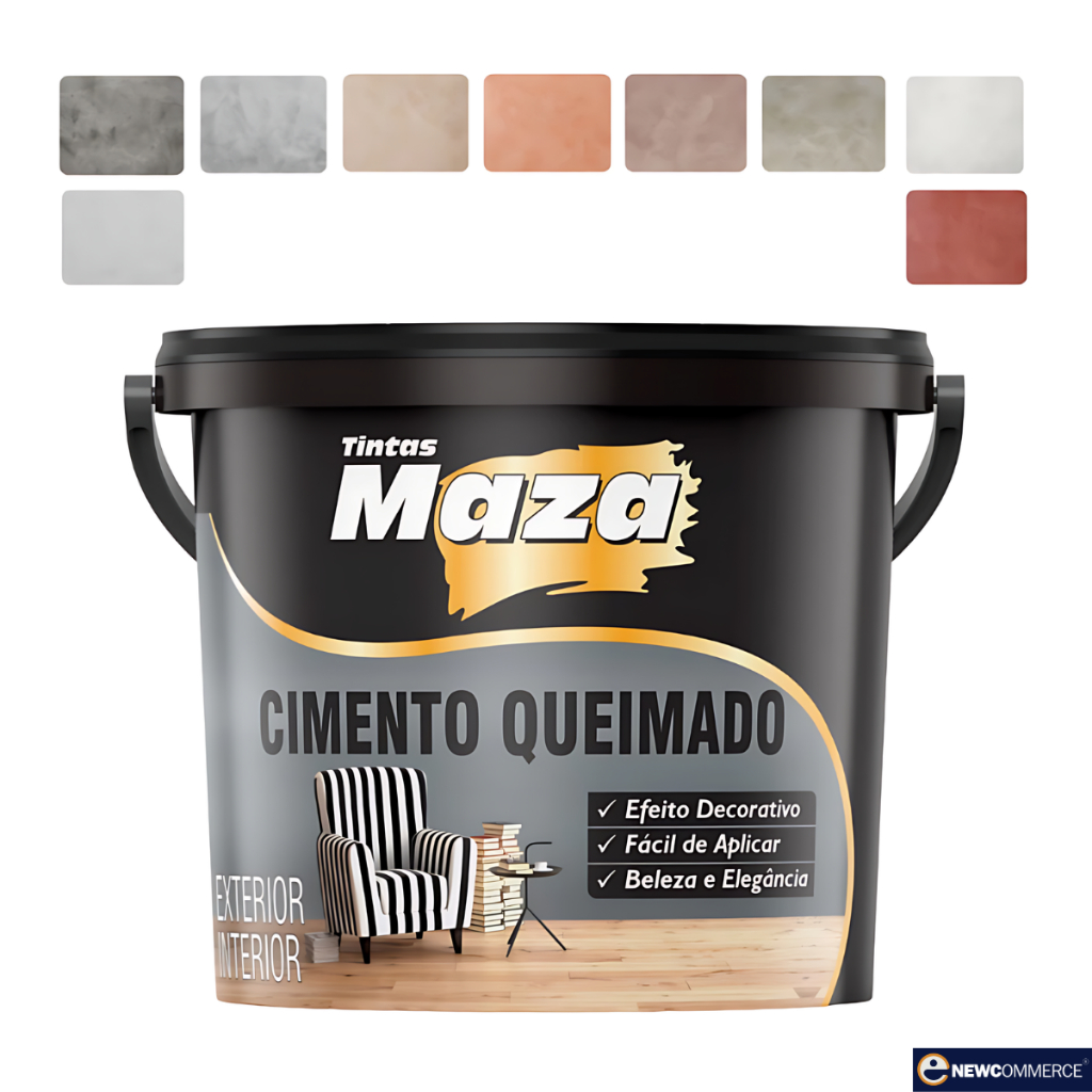 Revestimento Cimento Queimado 5,6KG MAZA CORES