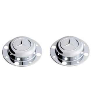 2 Sobre Tampa Cromado Cubo Dianteiro Caminhão MB Atego / 1630 / 1935 / 1938 / 1941 em Oferta na Shopee