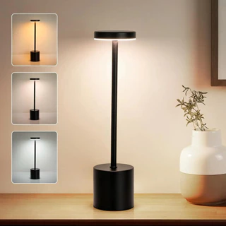 Luminaria De Mesa Led Touch Recarregável USB Abajur Moderno Brilho Luz Ajustável