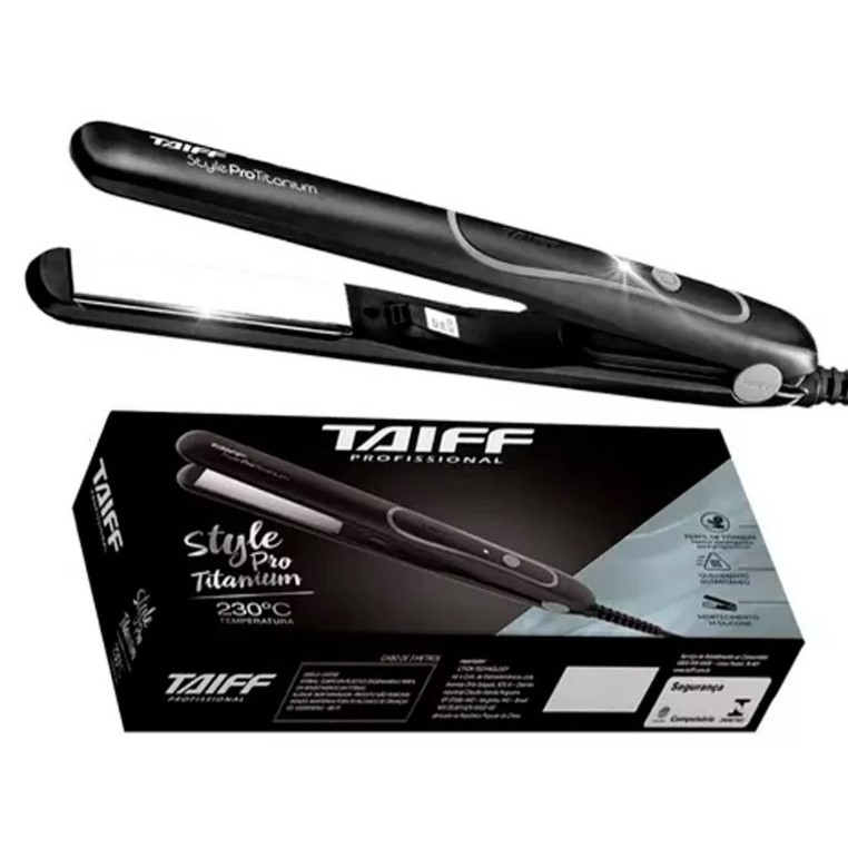 Chapinha De Cabelo Taiff Style Pro Titanium Prancha Bivolt | Shopee Brasil