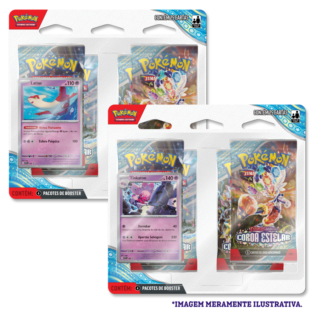 Pokémon Quad Pack Escarlate e Violeta 7 Coroa Estelar