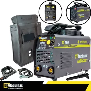 Maquina De Solda InversoraTI-180 Bivolt com Acessórios - Titanium