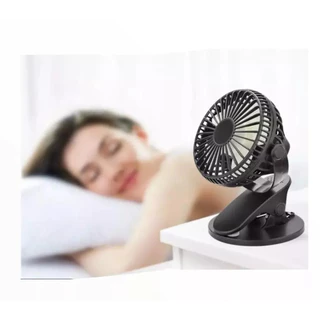 Ventilador Mini Portátil Recarregável Com Clip Para Carro Casa Berço