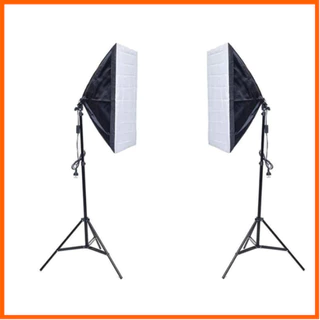 Kit Duplo Estúdio Iluminação Fotográfica Tripé Softbox 50x70