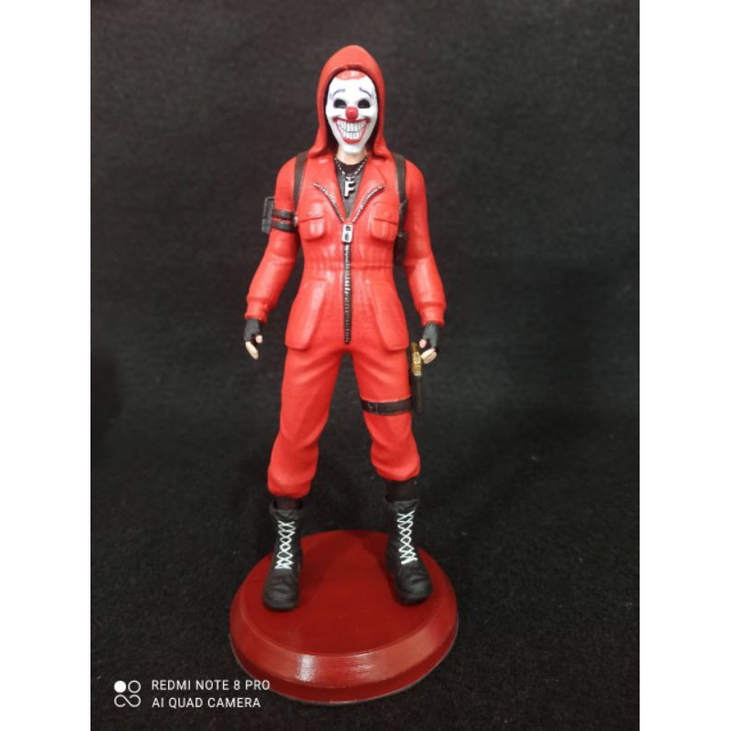 Boneco Free Fire Top Criminal Vermelho / Impressão 3D - Envio do Brasil ...