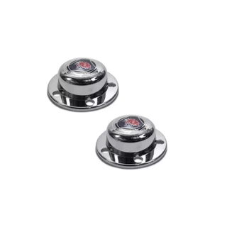 Par Tampa Cubo Cromada Azul Dianteira Caminhao Sc 112 113 em Oferta na Shopee