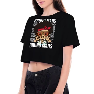 Blusa Cropped Top Oversized Bruno Mars Cartoon Fofinho In Brazil Unissex