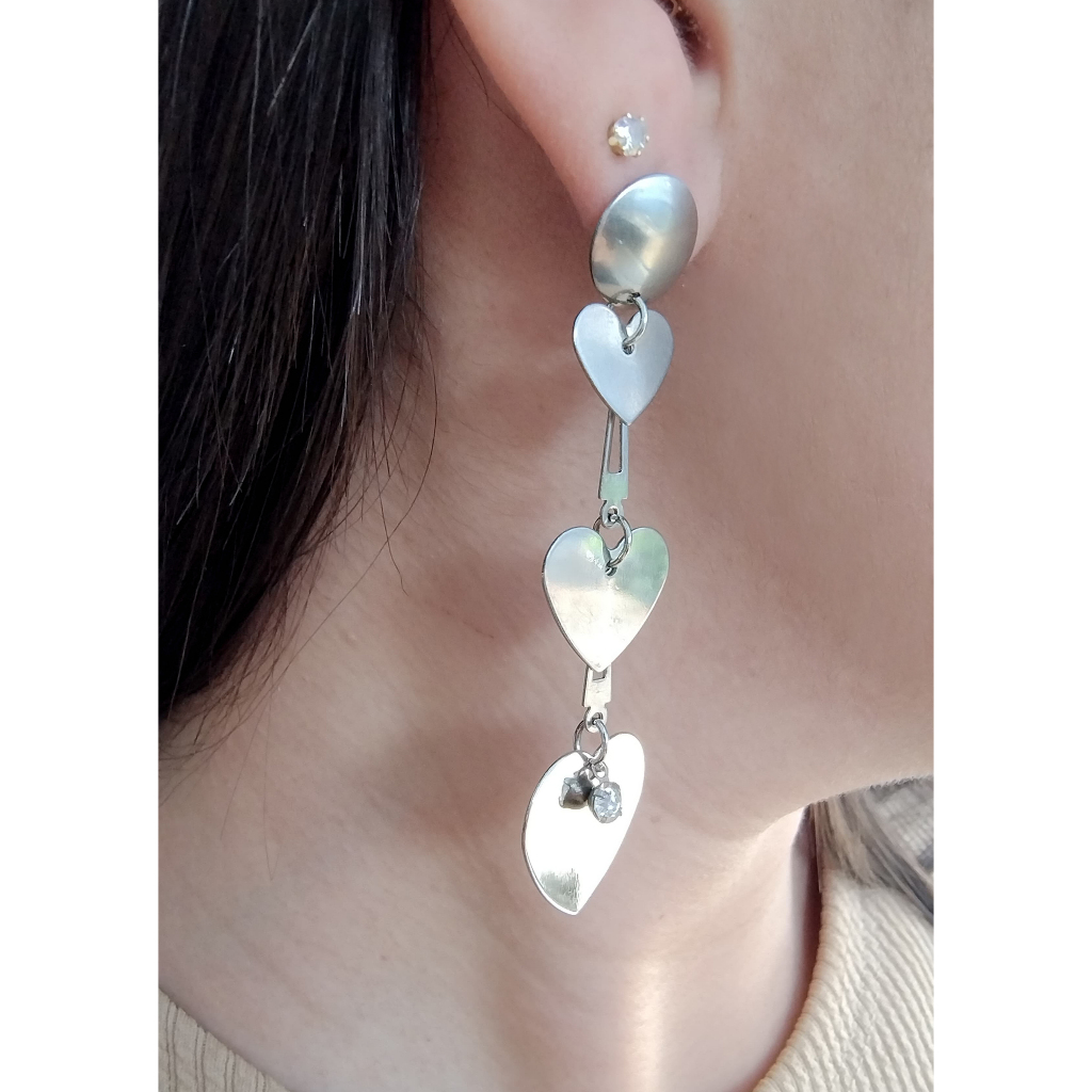 Boucles D’Oreilles Lotus Aço – Bijoux Acier Inoxydable Élégants Par DE BRINCOS