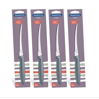 Facas Tramontina Para Tomate 5'' Linha Plenus Cabo Preto - Utensílios De Cozinha Tramontina