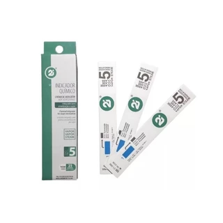 Indicador Químico Esterilização Autoclave Caixa com 25 unidades fitas Original - 2i
