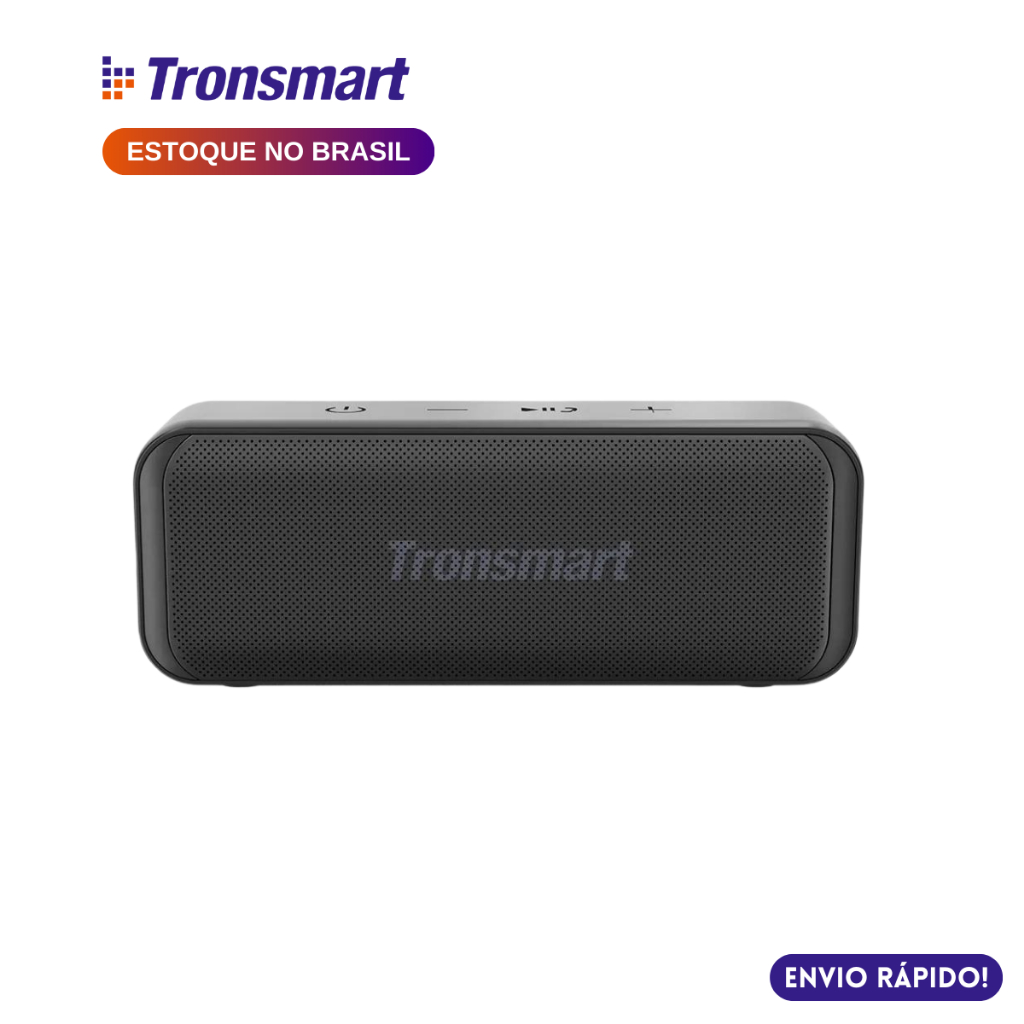 Caixa De Som Portátil Bluetooth Tronsmart T2 Mini IPX7 24 Horas Bateria Caixinha Cartão SD Auxiliar