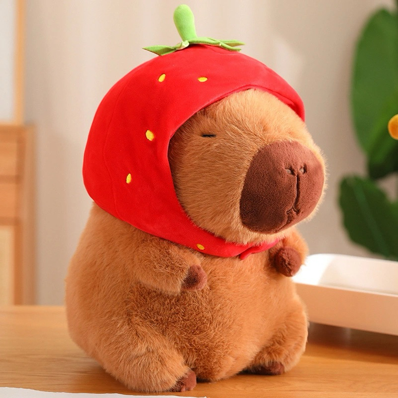 Brinquedo de Pelúcia Capivara Animal 30CM, Super Fofa e Macia Qualidade Premium Grande