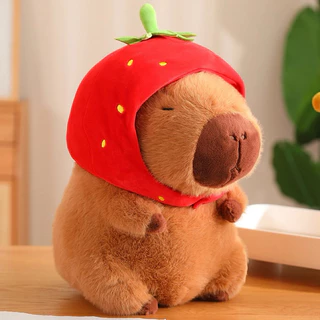 Brinquedo de Pelúcia Capivara Animal 30CM, Super Fofa e Macia Qualidade Premium Grande