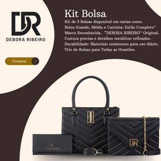 Kit 2 Bolsa Transversal De Ombro + Carteira Promoção