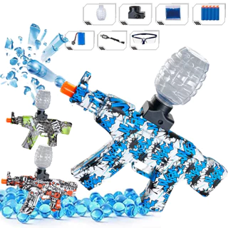 Brinquedo Automático Lança Bolinha De Gel Orbez e Dardo 2 em 1 Elétrica Recarregável C/ Óculos