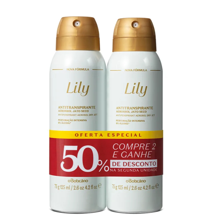 Kit Desodorante Antitranspirante Lily (2 unidades) Lily