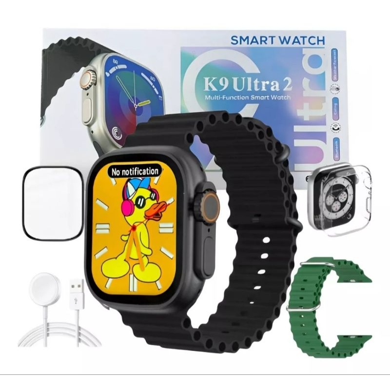 smartwatch K9 ultra 2 relogio inteligente serie 9 COM DUAS PULSEIRAS 49MM watch 9 t900 ultra Shopee Brasil