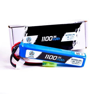 Bateria Lipo 11.1V 3S (1 pack OU 3 pack) - 1100mAh - 20C/40C