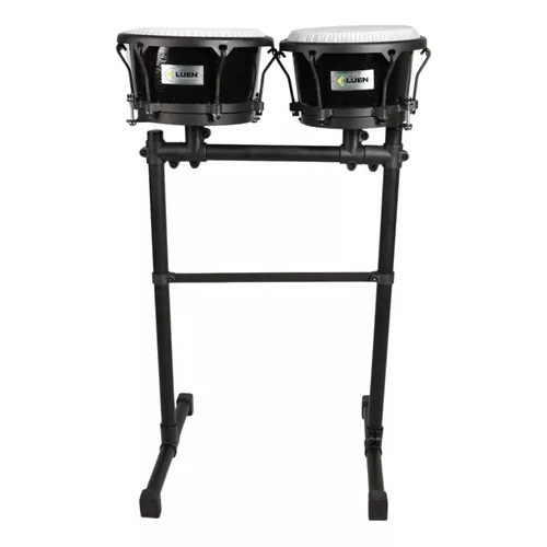 Congas Compactas PRETO C/ Suporte Luen 51007PT Tumbadora | Shopee Brasil