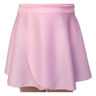 Saia De Transpassar Helanca Ligth Rosa/Preto Ballet Infantil - Para Bailarinas