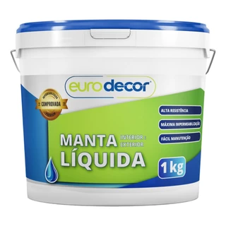 Manta Líquida 1kg Impermeabiliza e Protege Lajes e Telhados Várias Cores