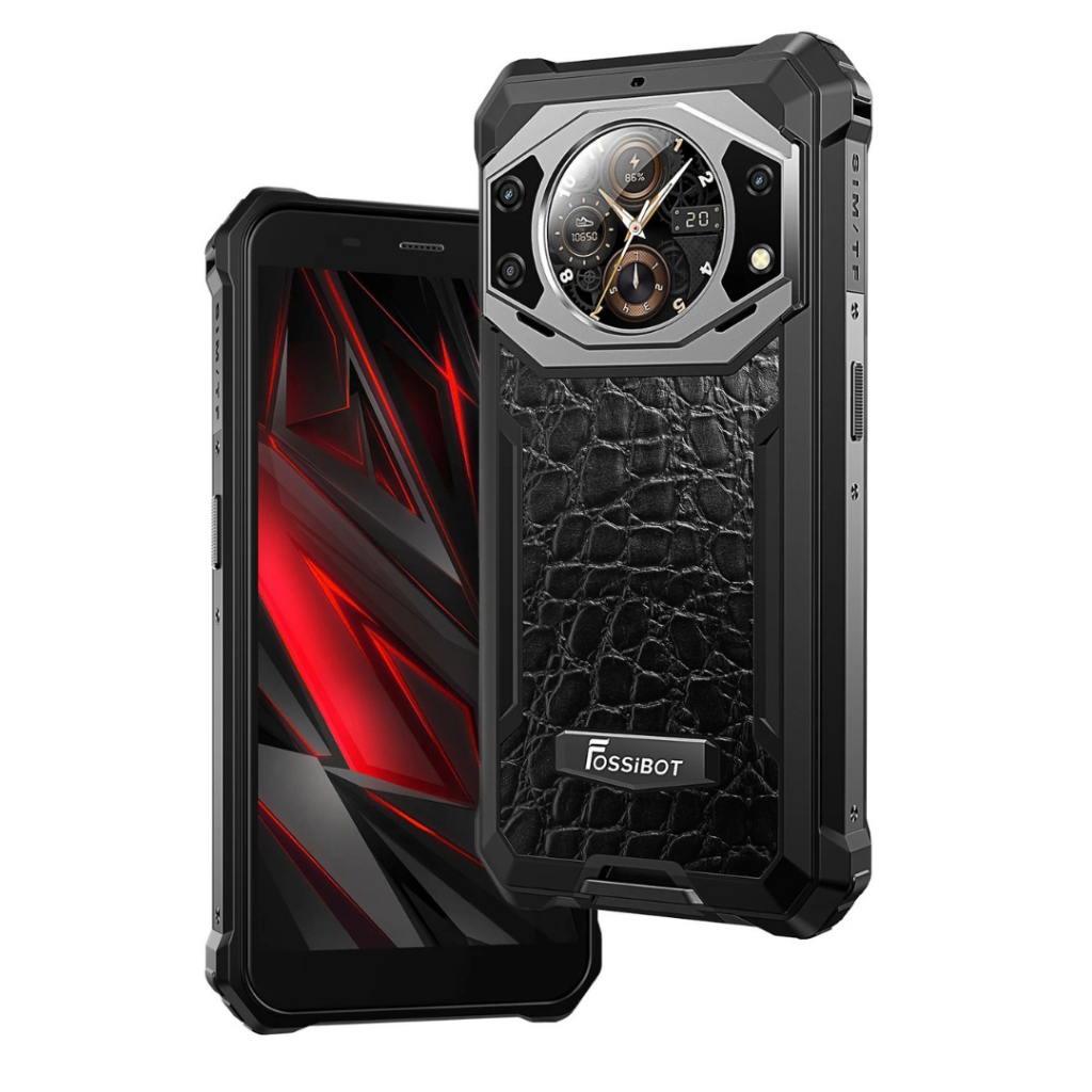 FOSSIBOT F101 Pro 15GB + 128GB Celular Indestrutível 10.600mah, NFC ,Segunda tela igual o BV9300 Pro