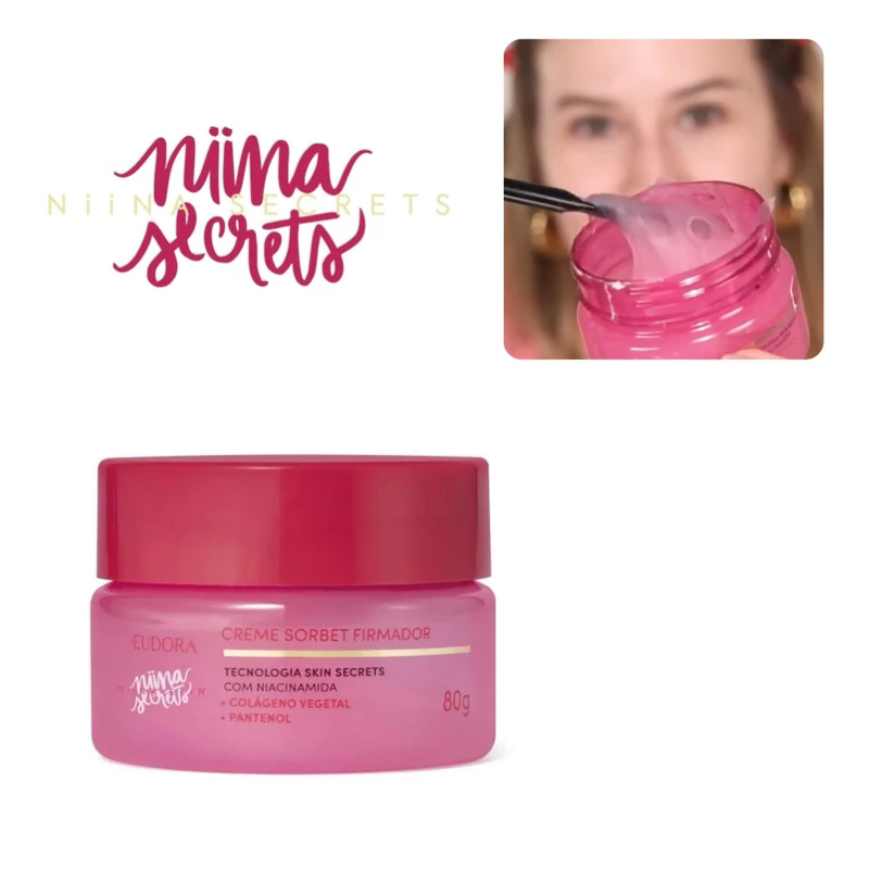 Sorbet Firmador Facial Eudora Niina Secrets 80g