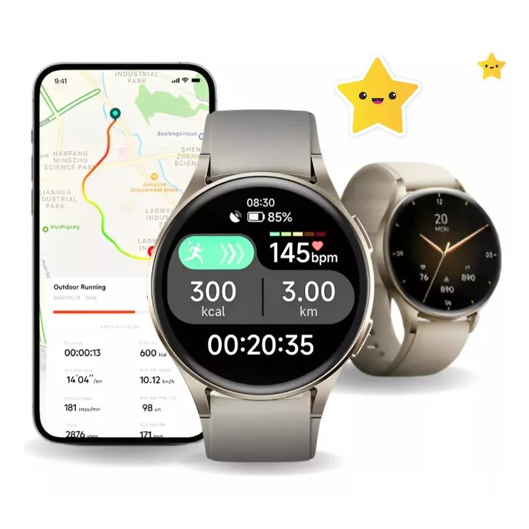 Relógio Smartwatch Orion Tela Amoled Com Strava , Alexa , Gps Integrada Prova D'água