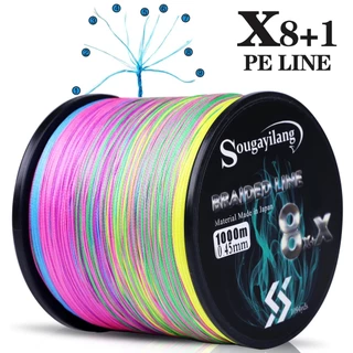 Sougayilang Linha De Pesca 9 Fios Trançada 300M 500M PE Super Tali De Pancing
