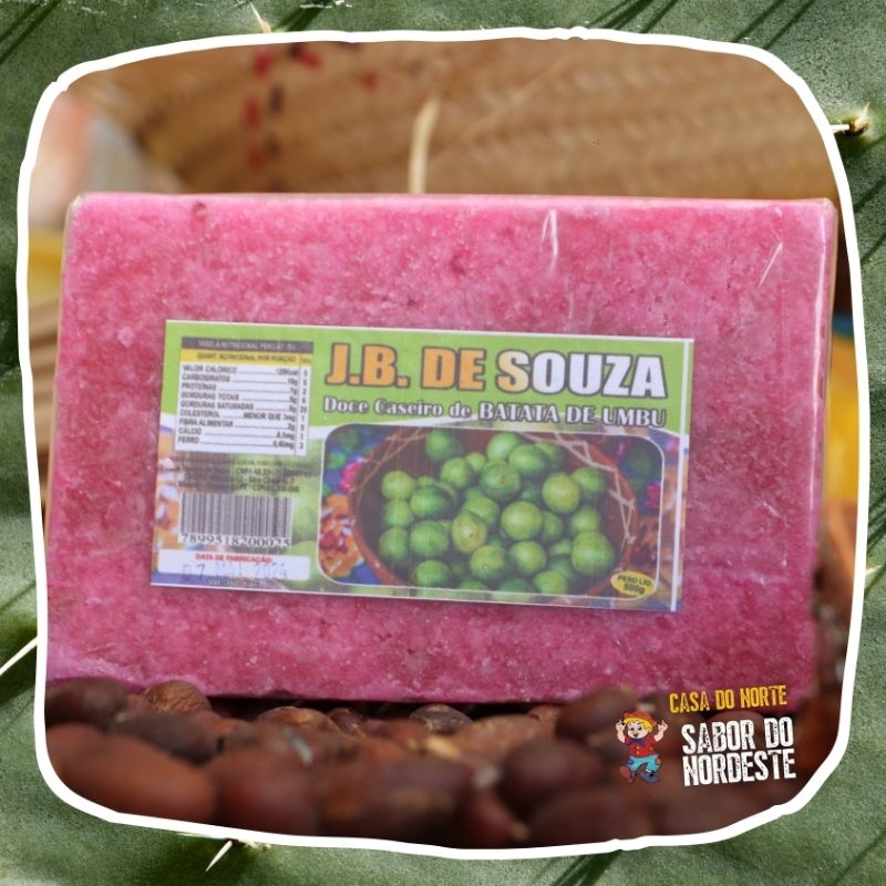 Doce Rosa de Batata de Umbu J.B. de Souza 500g | Shopee Brasil
