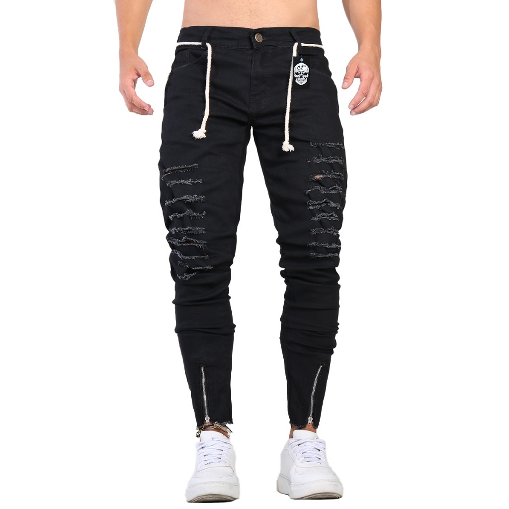 Festa CalÃ§a Jeans Na Balada Calça Jeans Masculina Preta Super