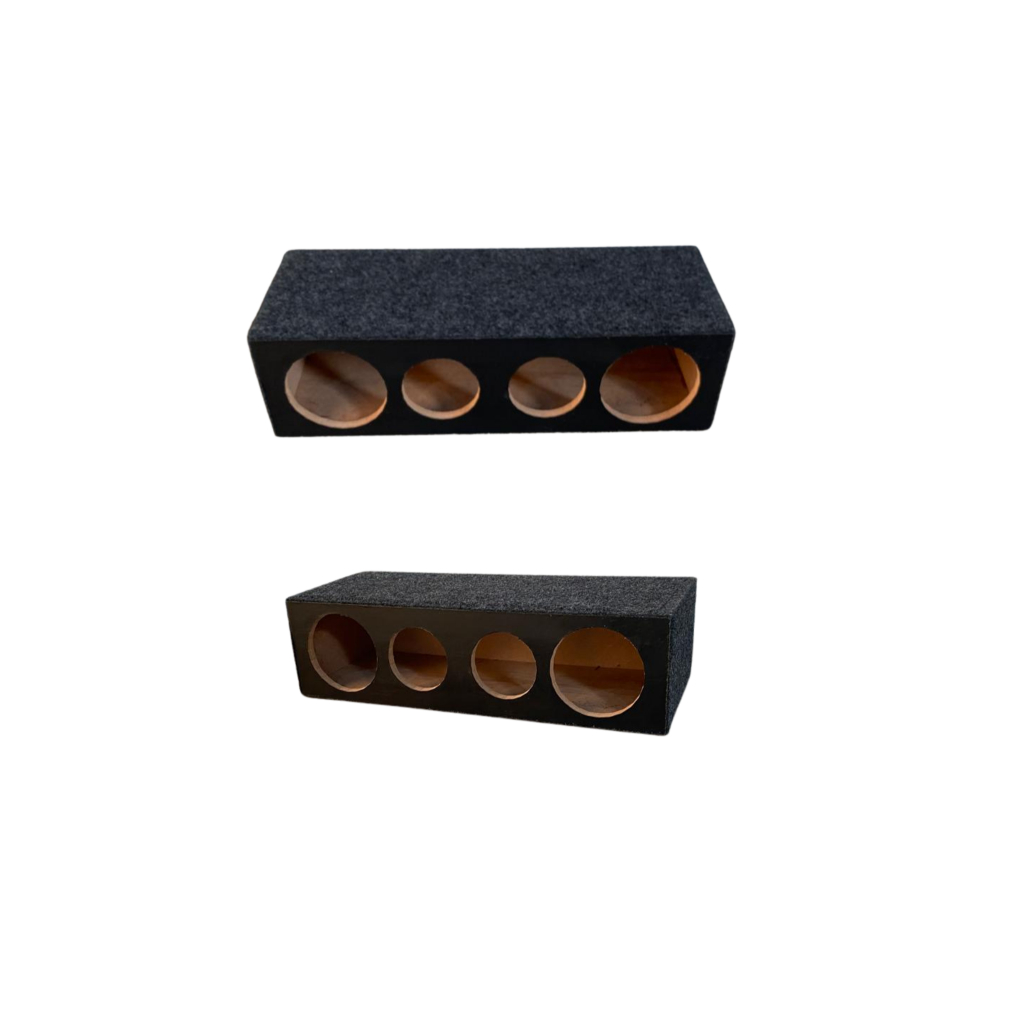 Caixa Corneteira Vazia Para 2 Drive 2 Tweeter Cone Curto