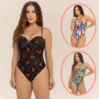 Maiô Banho de Mar Zero Barriga com Bojo Alça Ajustável e Removível Compressão na Medida Certa Verão em Oferta na Shopee