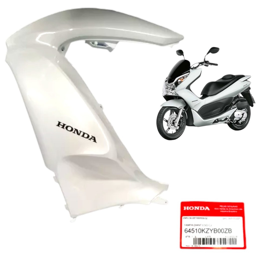 Carenagem Frontal Lateral Esquerdo Pcx 150 2014 2015 Branco Original ...