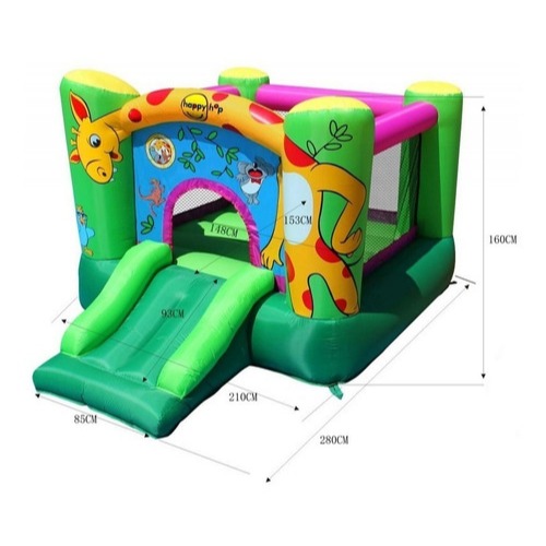 Castelinho Pula Pula Inflável Happy Hop 9403 - Girafa - 220V. | Shopee ...