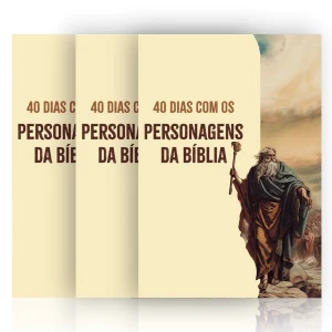 Kit de Evangelismo - 3 livros Palavras de Vida - 40 dias com Personagens da Bíblia