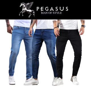 kit 3 calças jeans masculinas Pegasus original skinny com elastano