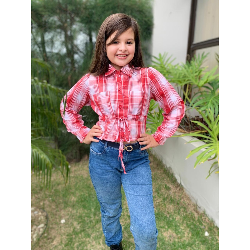 Calça Country Roupa Cowboy Infantil Feminina Country CalÇa Jeans E