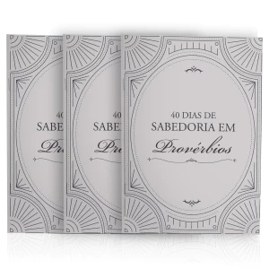 Kit de Evangelismo - 3 livros Palavras de Vida - 40 dias de Sabedoria em Provérbios