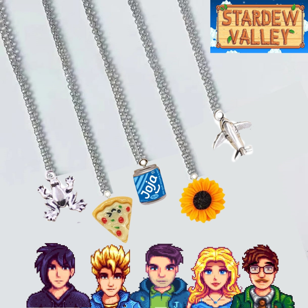 Colar Stardew Valley Vários Personagens NPCs Aldeões Casáveis Joja Cola Jogo Presente