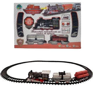 Trem Trenzinho Ferrorama Com Locomotiva E Trilho Expresso 99 com 17 peças - ENVIO IMEDIATO