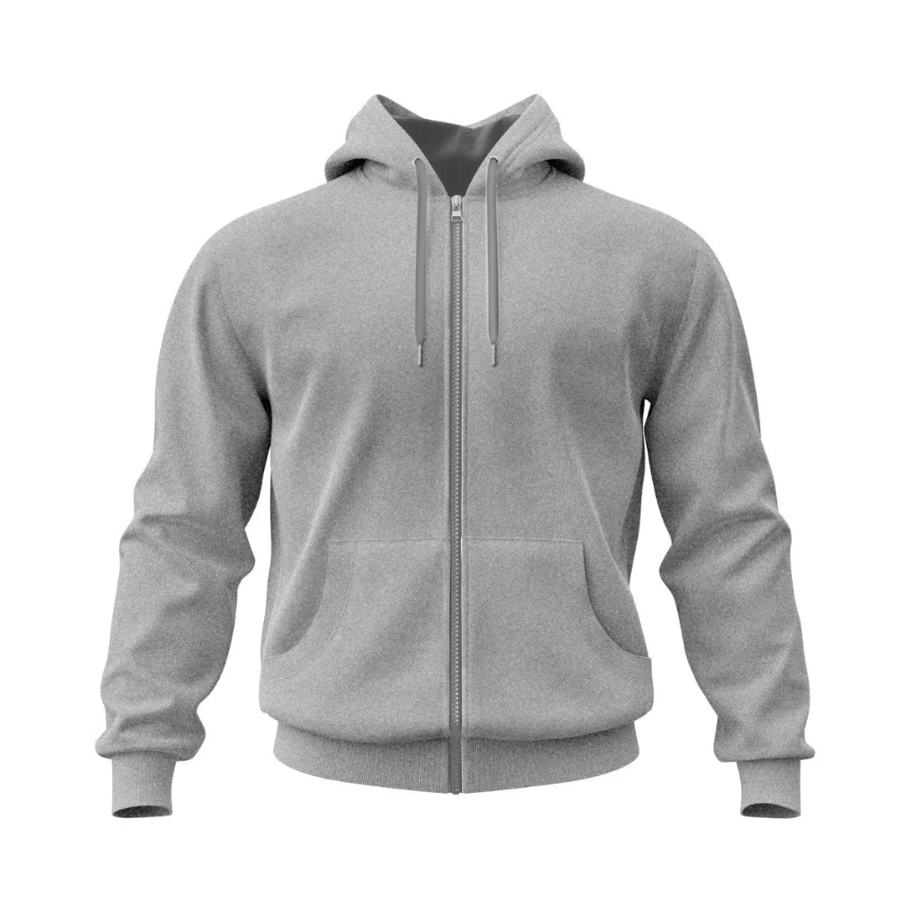 Moletom Masculino Ziper Com Bolso Canguru E Capuz Jaqueta-Promoção