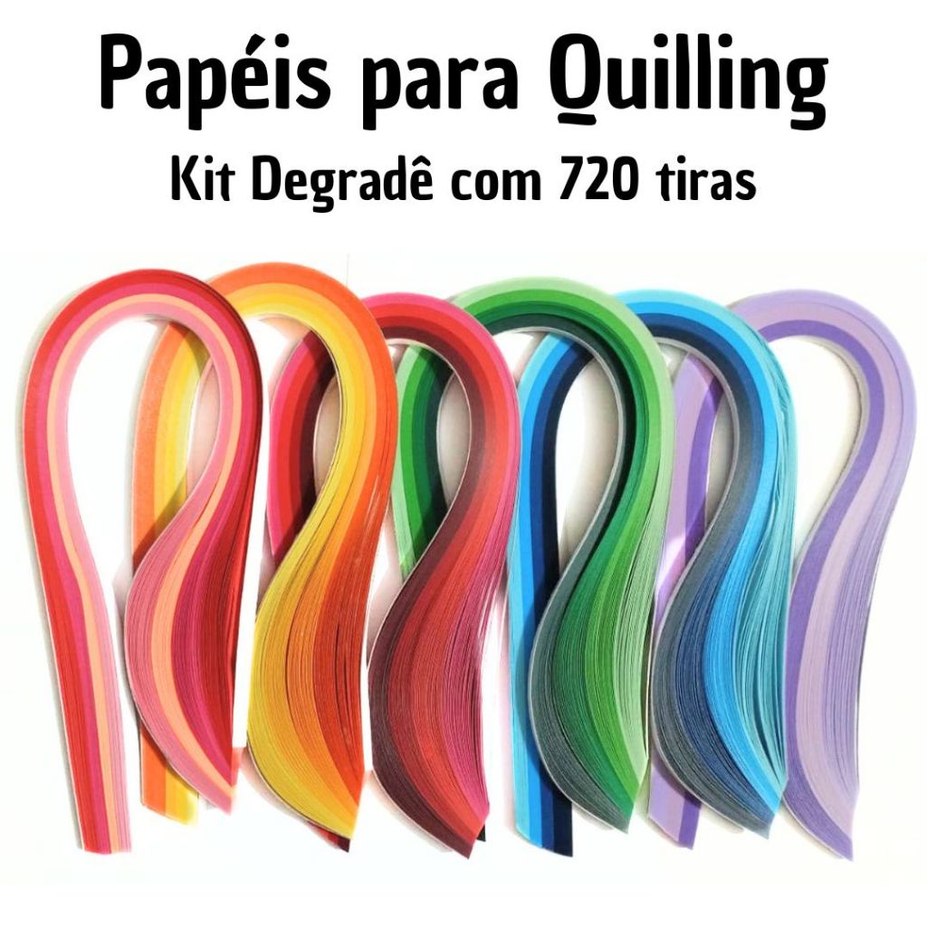 Outus 26 Colori 1040 Strisce Carta per Quilling Quilling Paper Carta